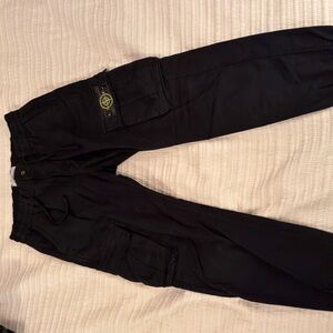 Stone Island Black Cargo Pants